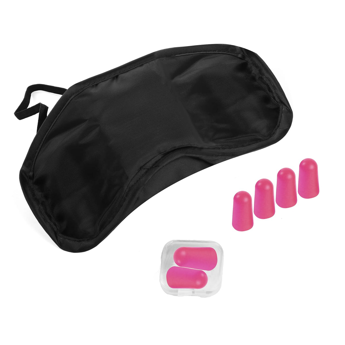 TravelShop Eye Mask & Ear Plugs - Pink