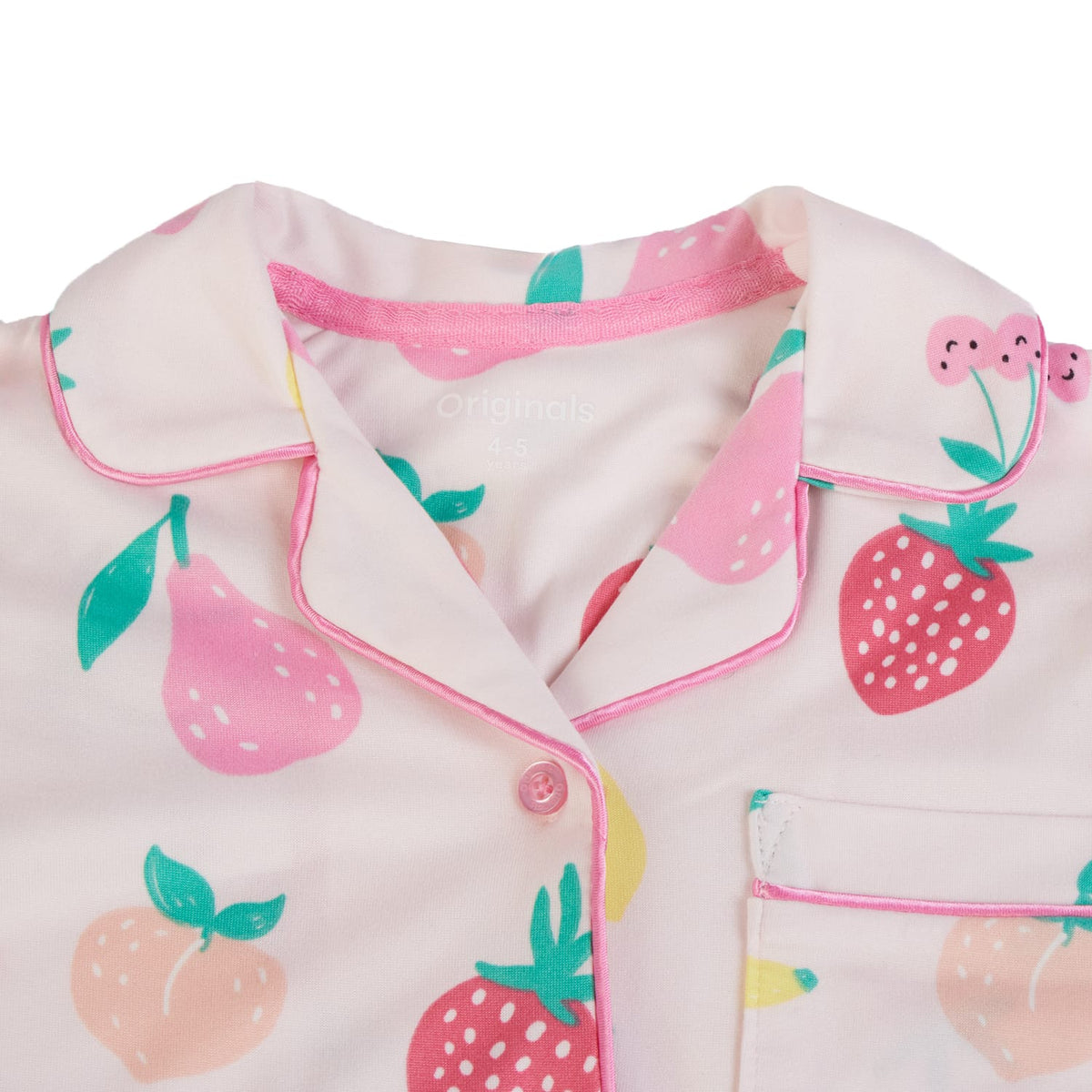 Originals Young Girl Strawberry Button Pyjama Set, product image 3