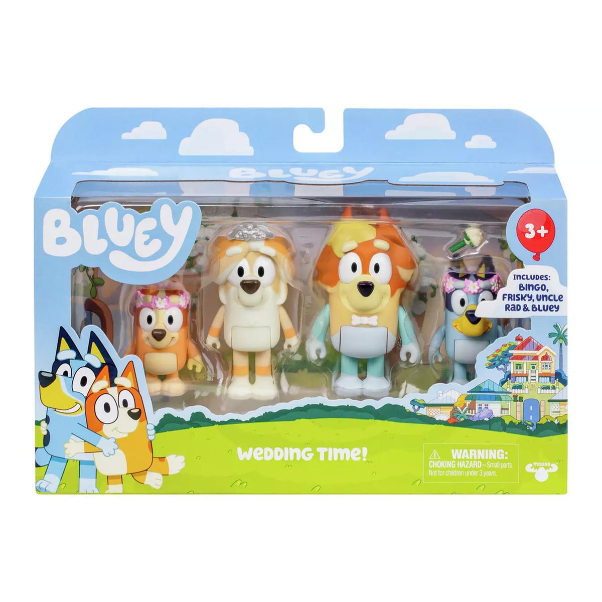 Bluey Wedding Time! Figure Set 4 Piece