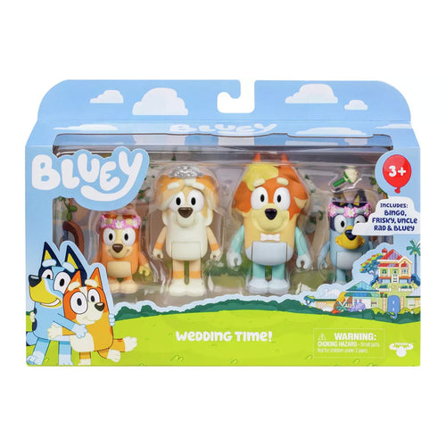 Bluey Wedding Time! Figure Set 4 Piece