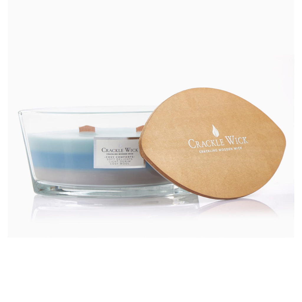 Crackle Wick Scented Candle - Cosy Comforts, product image 2