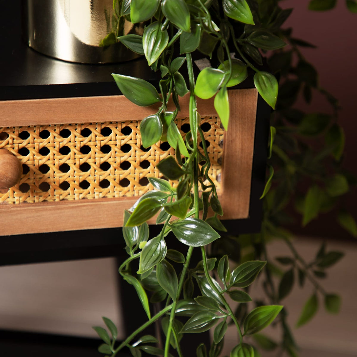 Jeff Banks Trailing Faux Plant In Gold Pot, product image 2