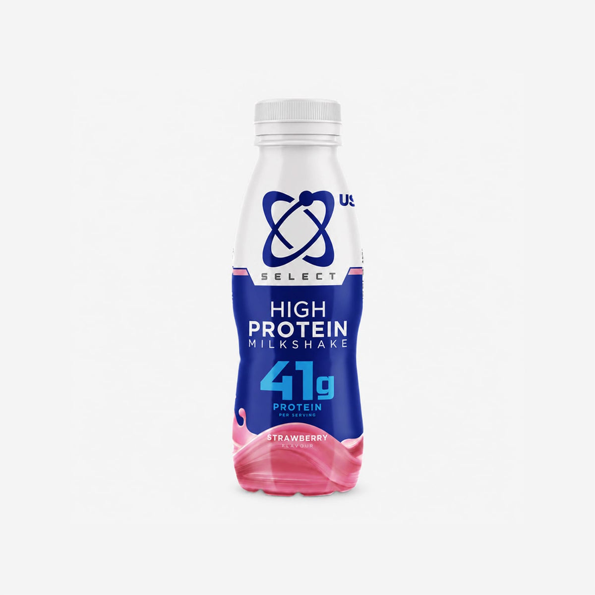 USN Select High Protein Milkshake 500ml - Strawberry x6