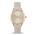 A La Mode Gold Leather Watch