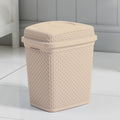 Bathroom Diamond Bin - Beige