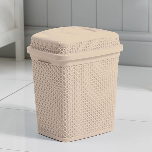 Bathroom Diamond Bin - Beige